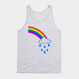 Rainbow cloud Tank Top